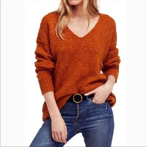 Free People Lofty V-Neck Sweater